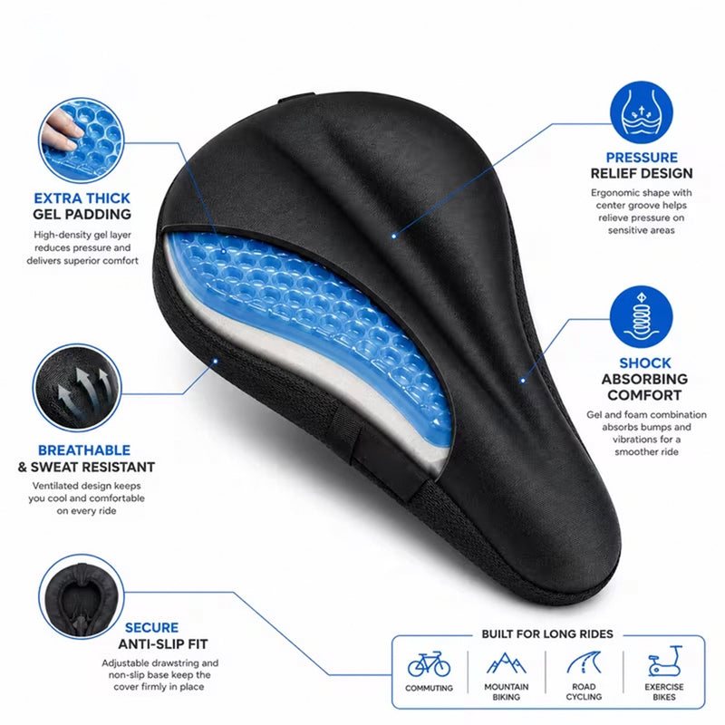 Velogedly Gel Bike Seat