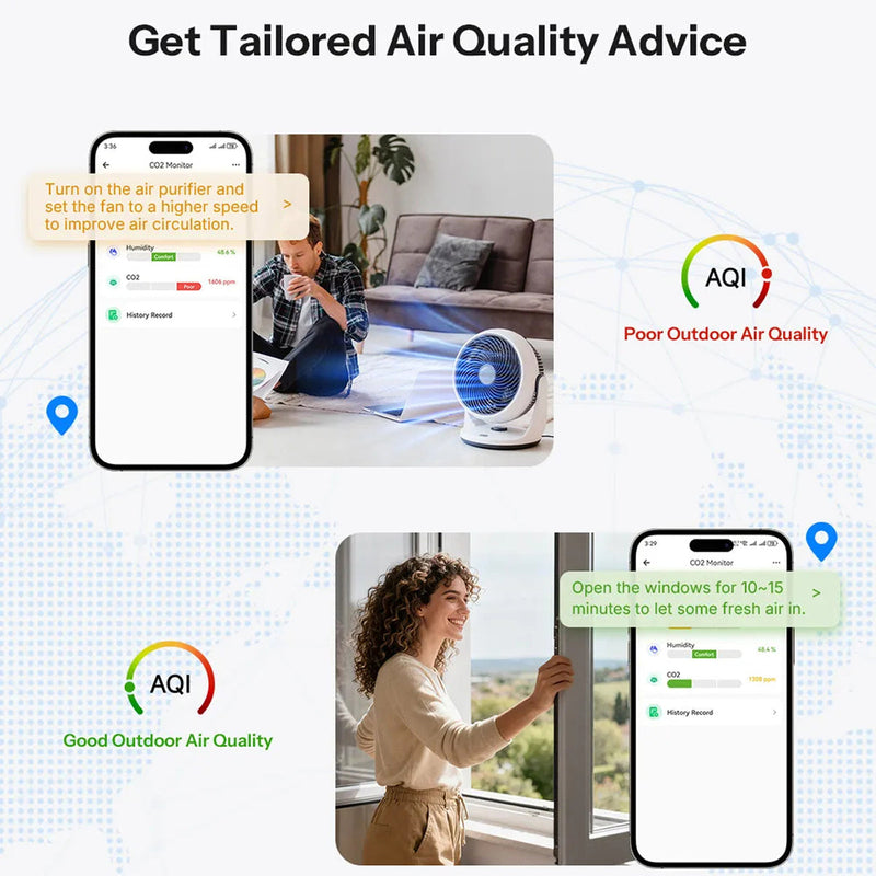 HomeyAiry Air Quality Monitor For Home