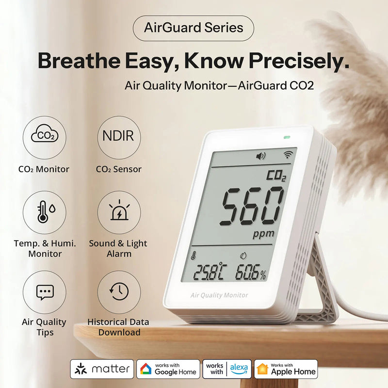 HomeyAiry Air Quality Monitor For Home