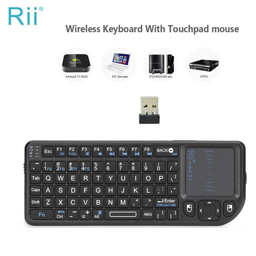 Mini Wireless Keyboard with Touchpad