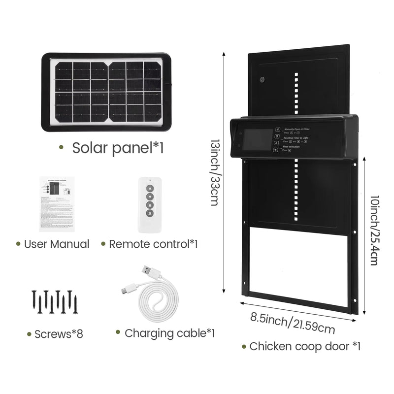 ChicxGate Solar Chicken Coop Door