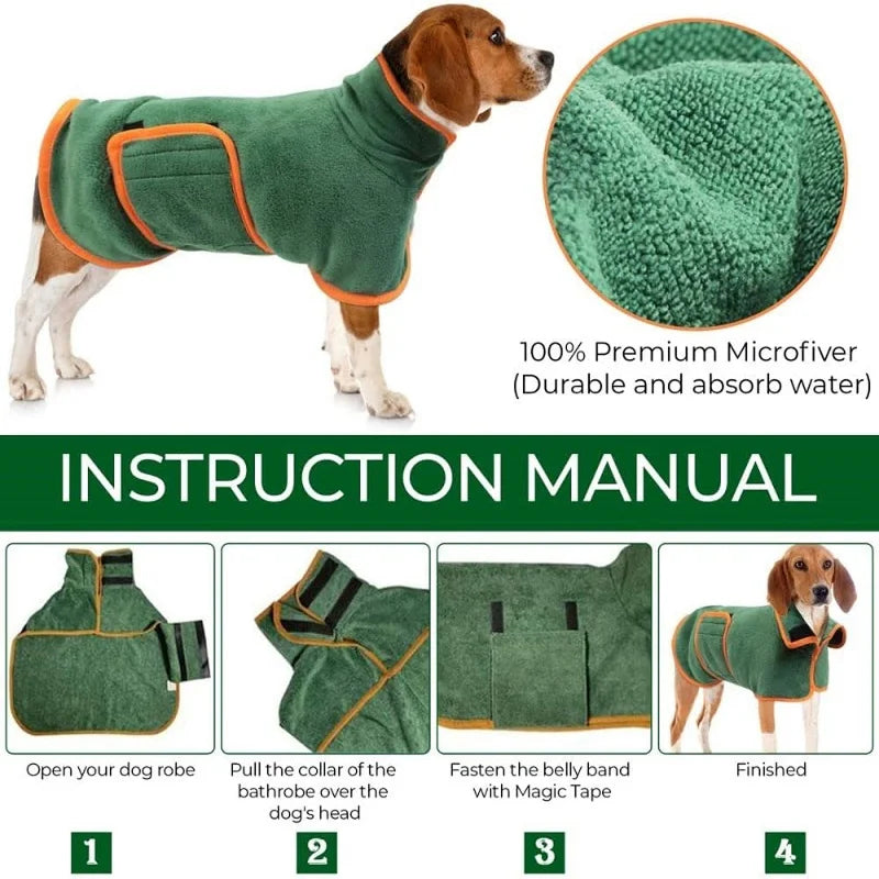 CoxFodog Dog Drying Coat