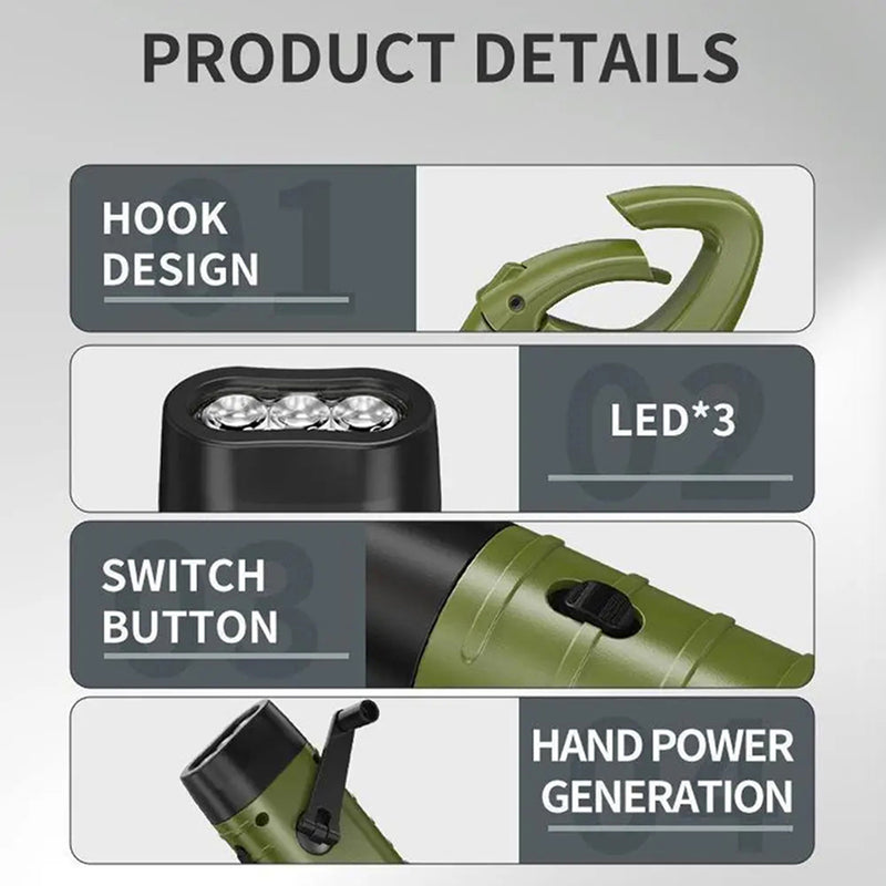 [BUY 1 GET 1 FREE] DynoBeax Wind Up Torch UK