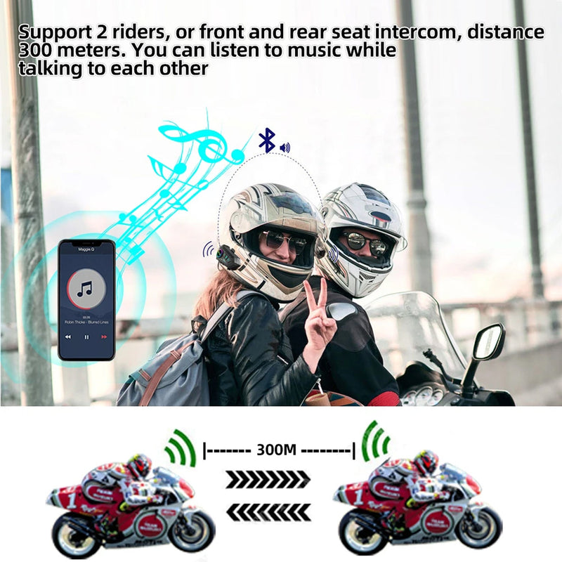 RiderZest V2 Motorcycle Helmet Communication System