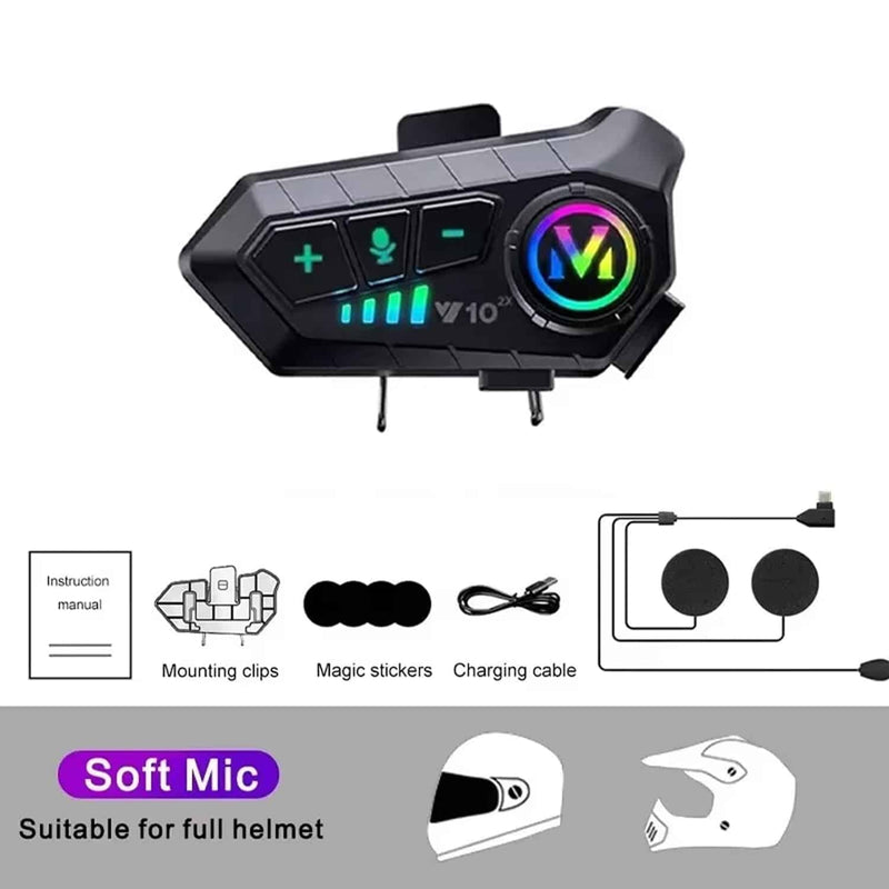 RiderZest V2 Motorcycle Helmet Communication System