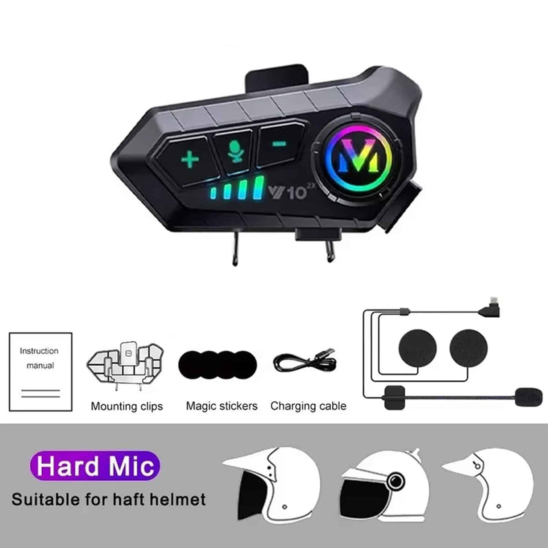 RiderZest V2 Motorcycle Helmet Communication System