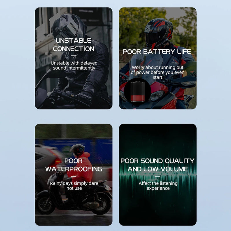 RiderZest V2 Motorcycle Helmet Communication System
