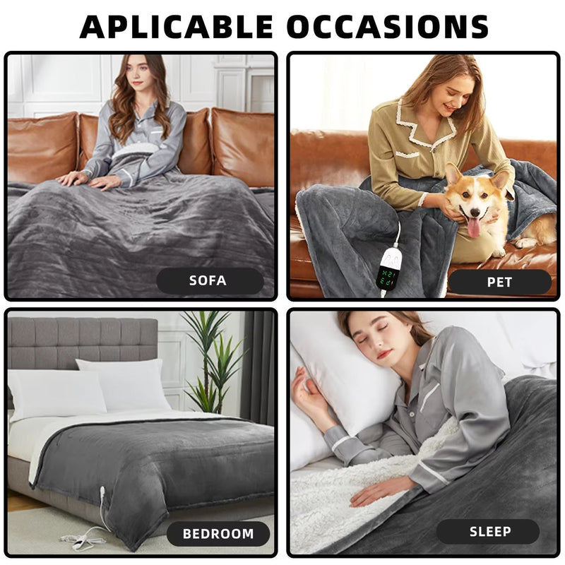 SnuZapyo Heated Throw Blanket