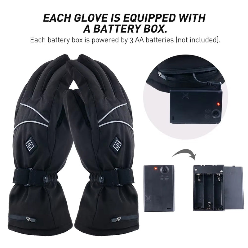 WarmMitz Heated Ski Gloves